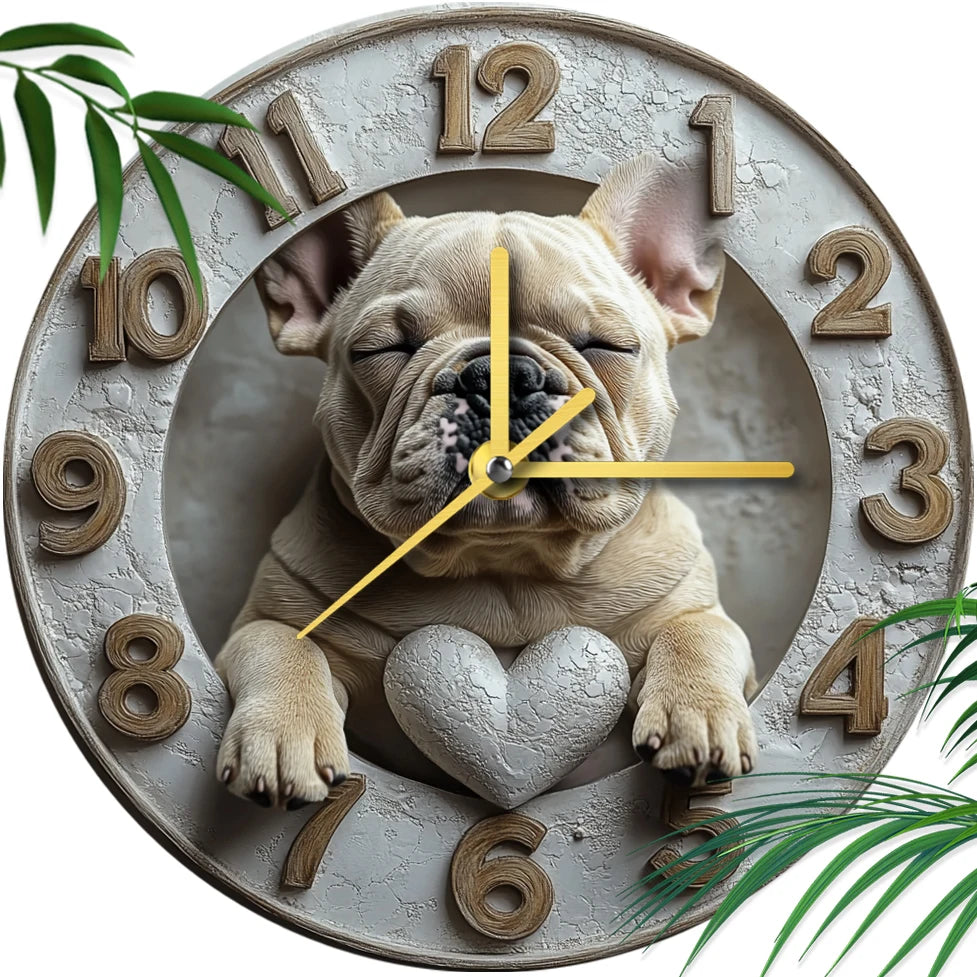 Horloge déco avec motif animalier