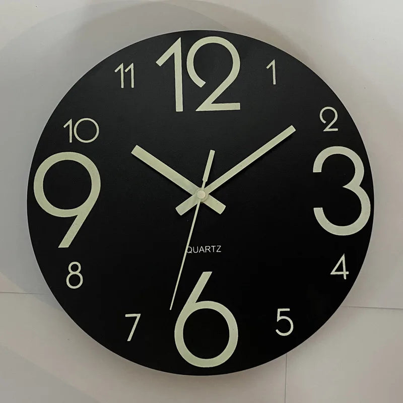 Horloge bois lumineuse silencieuse