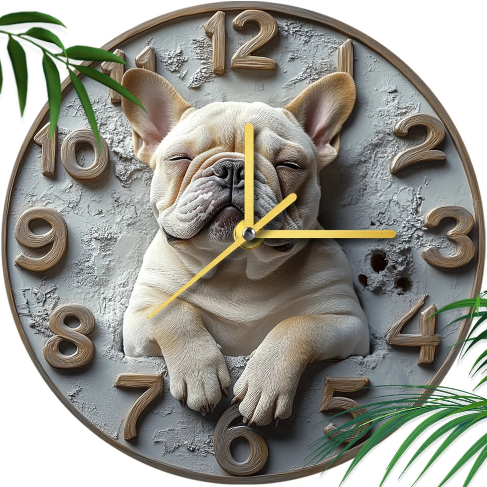 Horloge déco avec motif animalier