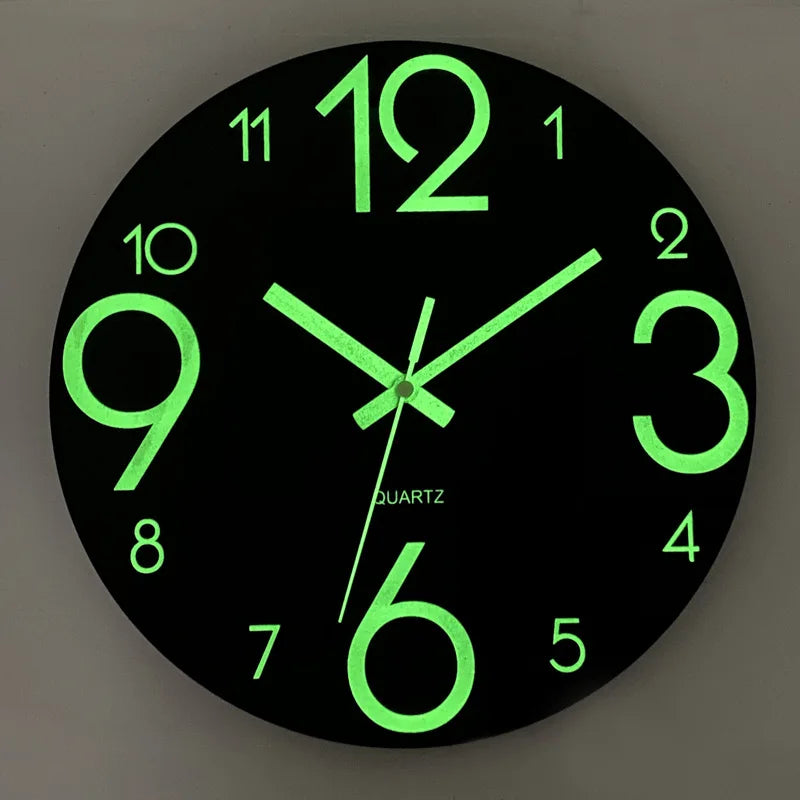 Horloge bois lumineuse silencieuse