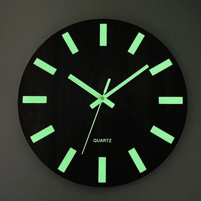 Horloge bois lumineuse silencieuse