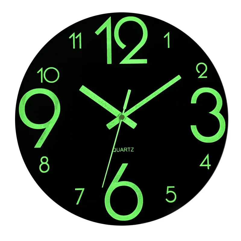 Horloge bois lumineuse silencieuse