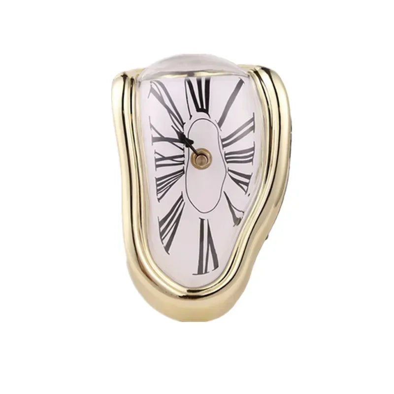 Horloge à poser fondante – Style Salvador Dali vintage & surréaliste