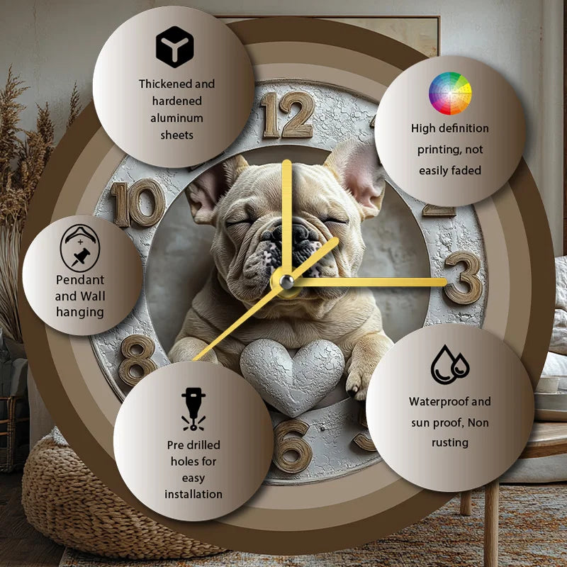 Horloge déco avec motif animalier