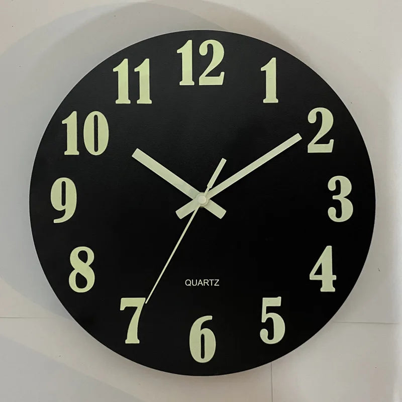 Horloge bois lumineuse silencieuse