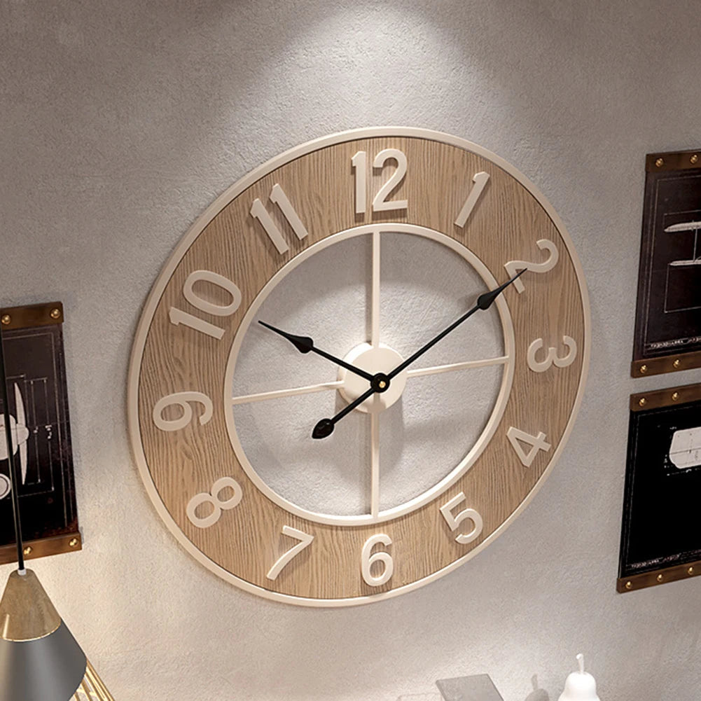 Grande Horloge Murale Bois