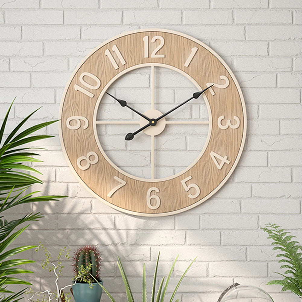 Grande Horloge Murale Bois