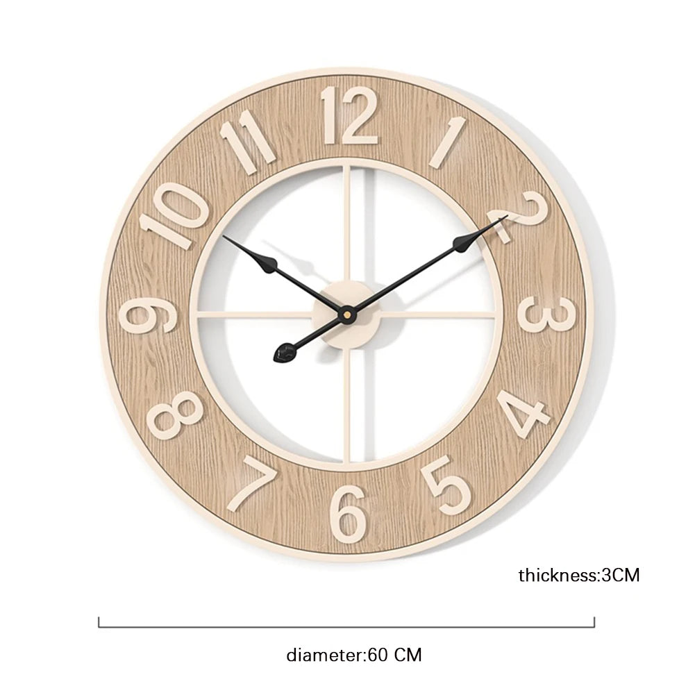 Grande Horloge Murale Bois