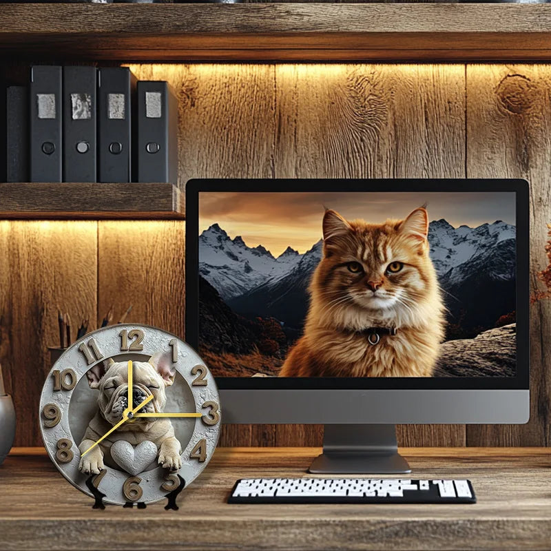 Horloge déco avec motif animalier