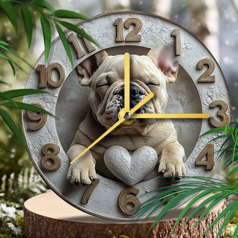 Horloge déco avec motif animalier