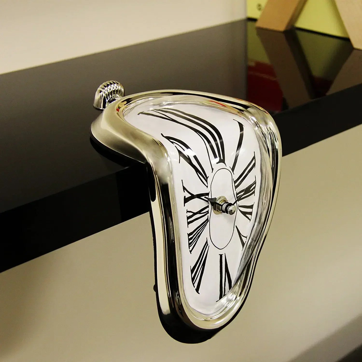 Horloge à poser fondante – Style Salvador Dali vintage & surréaliste