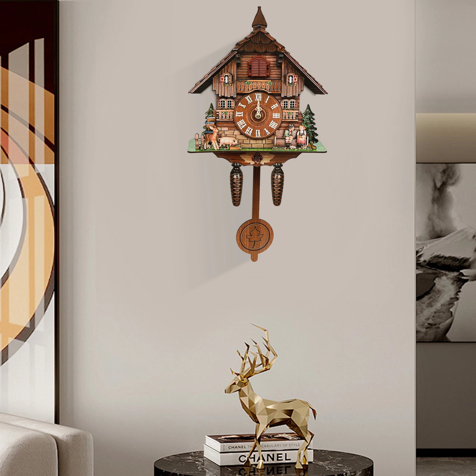 Horloge Coucou Murale Vintage