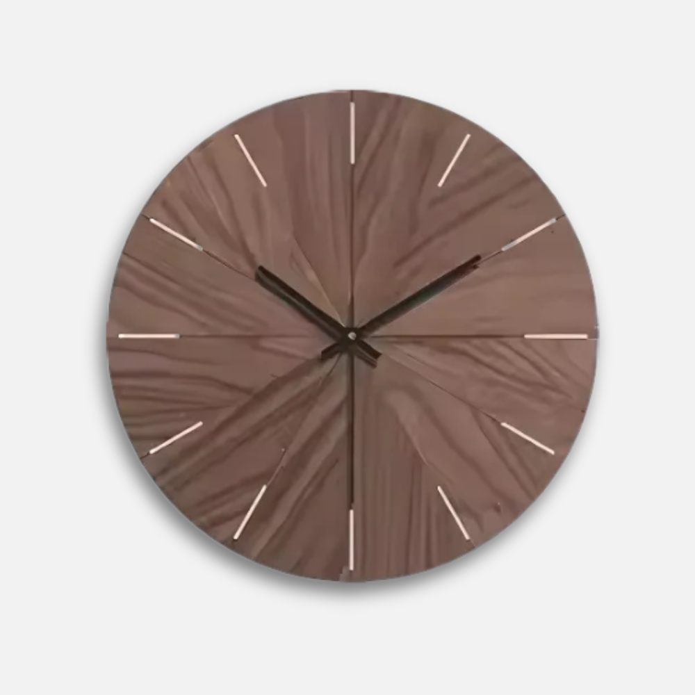 Horloge Bois Transparent | Design Scandinave Floating | Silencieuse