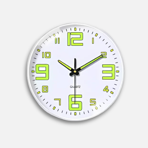 Horloge déco murale lumineuse silencieuse