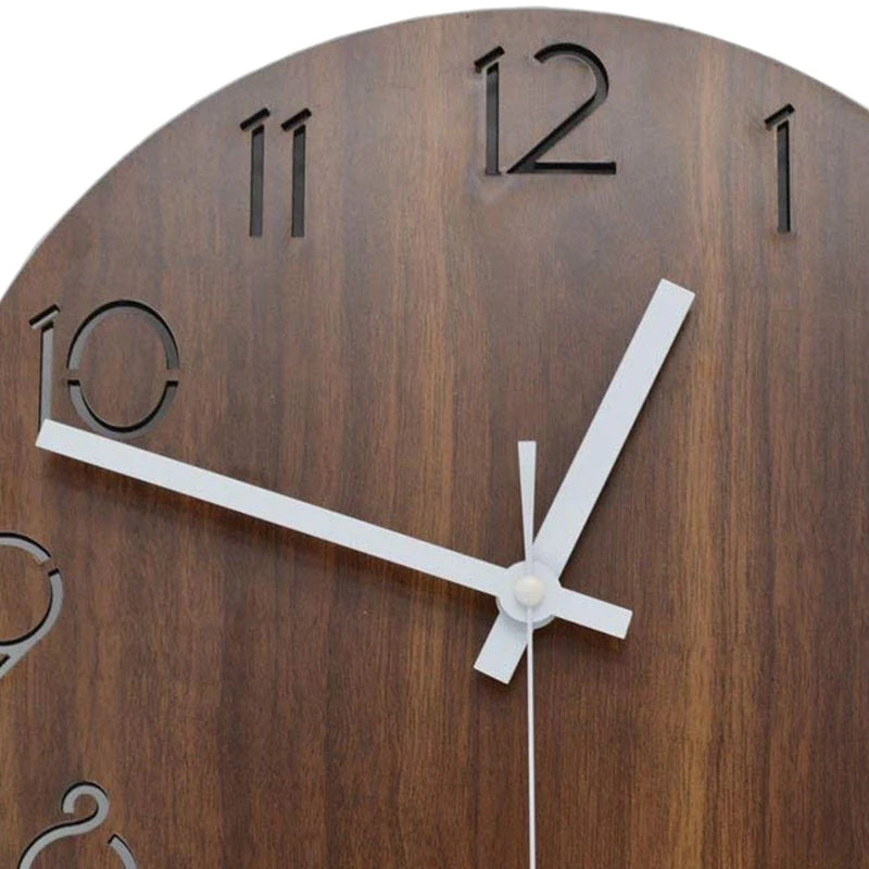 Horloge Vintage Toscan | Chiffres Arabes Relief | Silencieuse