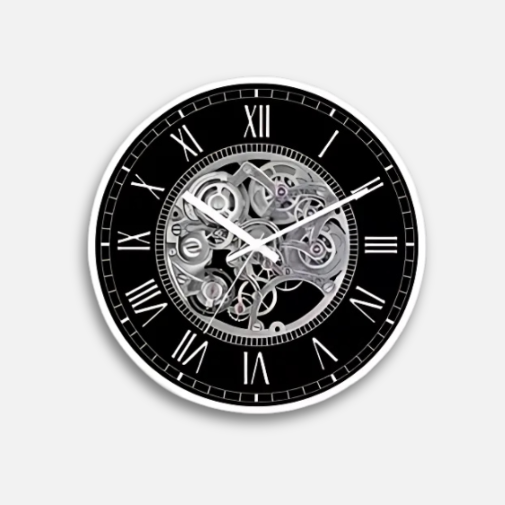 Horloge Steampunk Engrenages | Design Mécanique 3 Tailles | Silencieuse