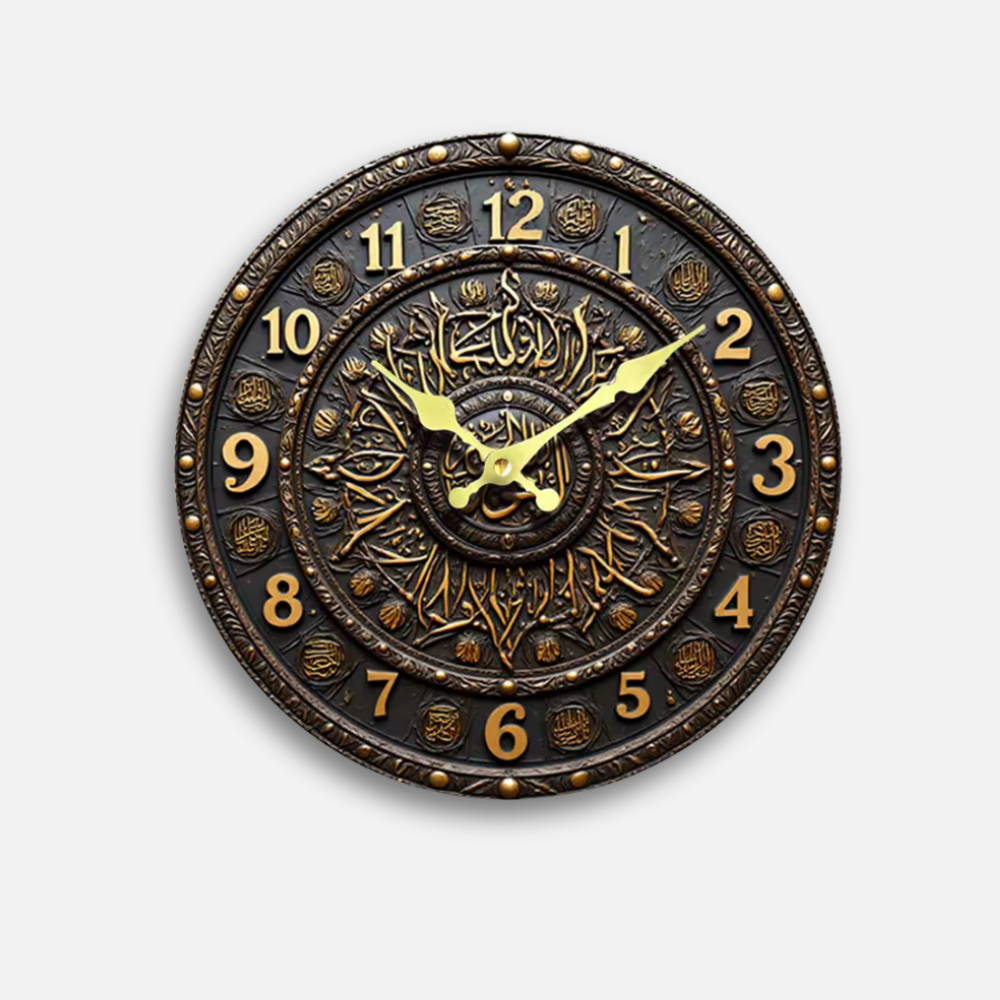 Horloge Vintage Sculptée | Effet Stéréoscopique 3D | Précision 0,1s
