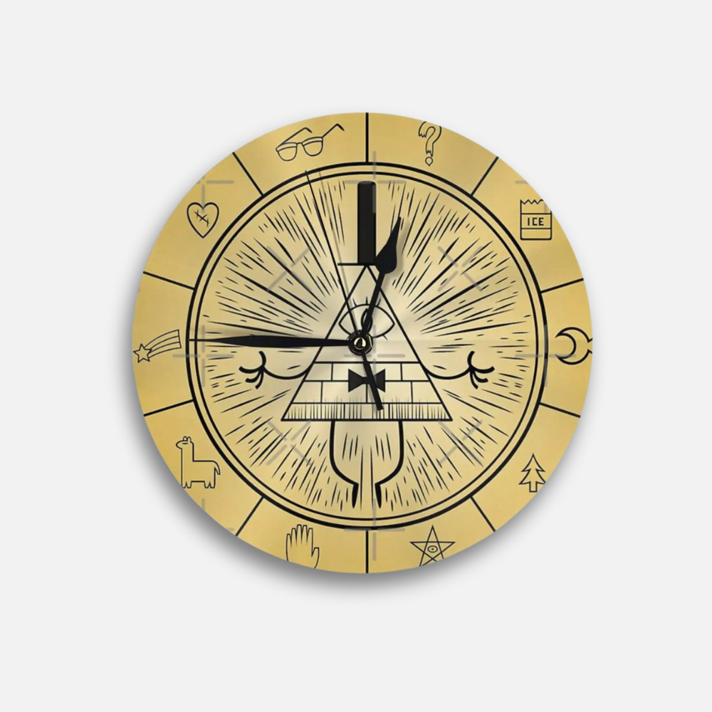 Horloge Bill Cipher Mystique | Symboles Ésotériques | Double Usage