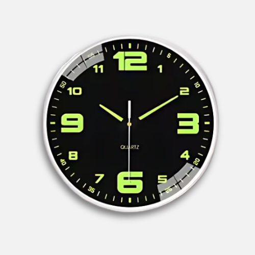 Horloge déco murale lumineuse silencieuse