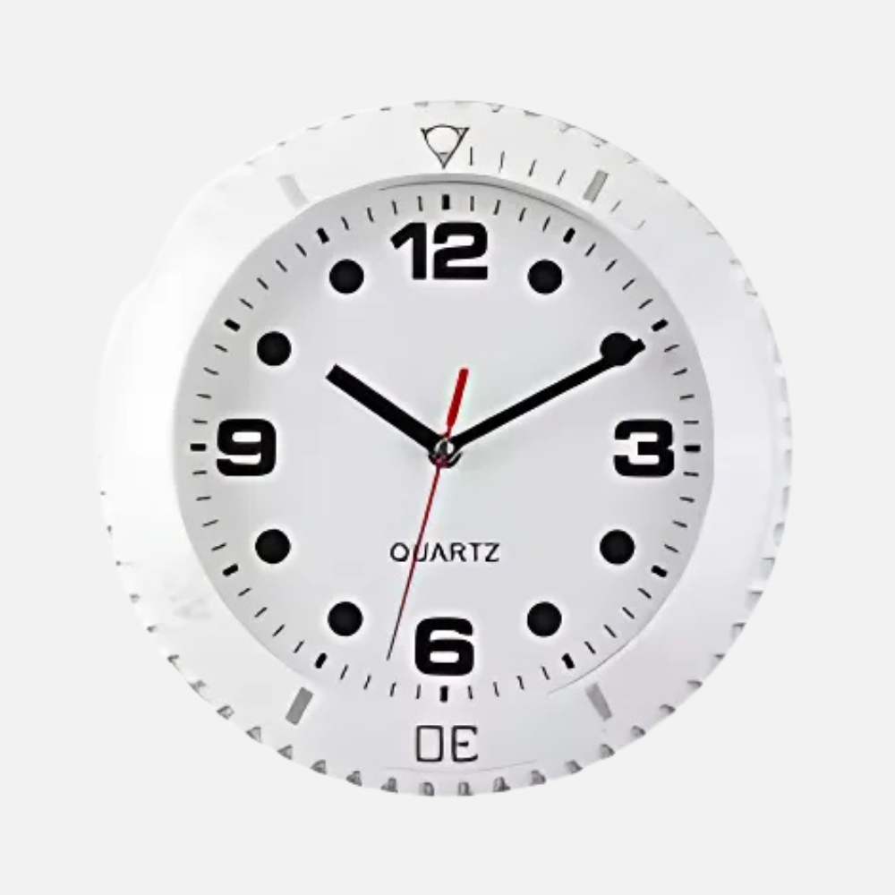 Horloge Murale Vintage Silencieuse | Design Plongée Rétro | Quartz 28cm