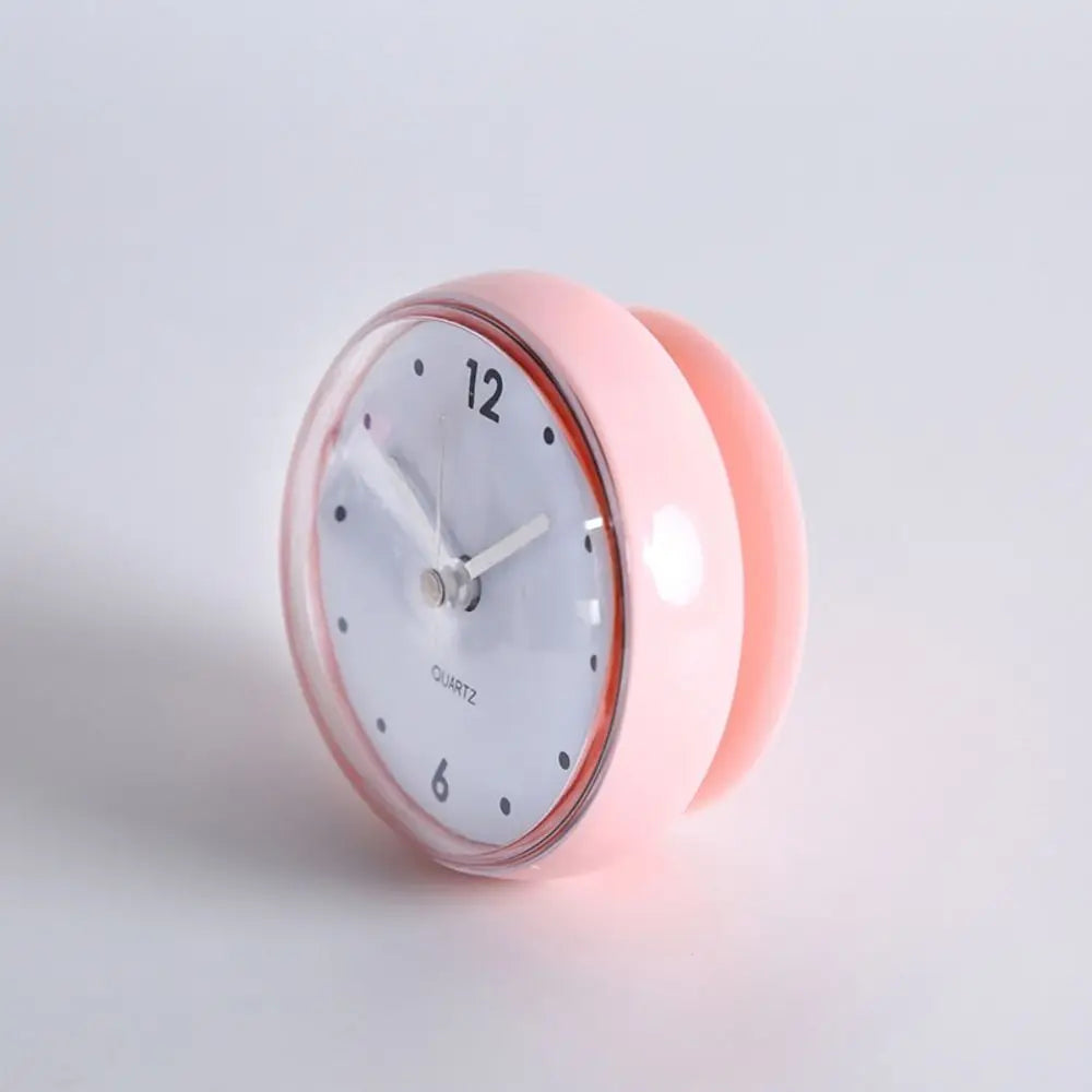 Mini Horloge Ventouse Étanche | Salle Bain Douche | Compact 7,5cm