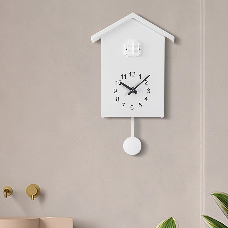 Horloge Coucou Moderne | Animation Magique Mode Nuit | Balancier