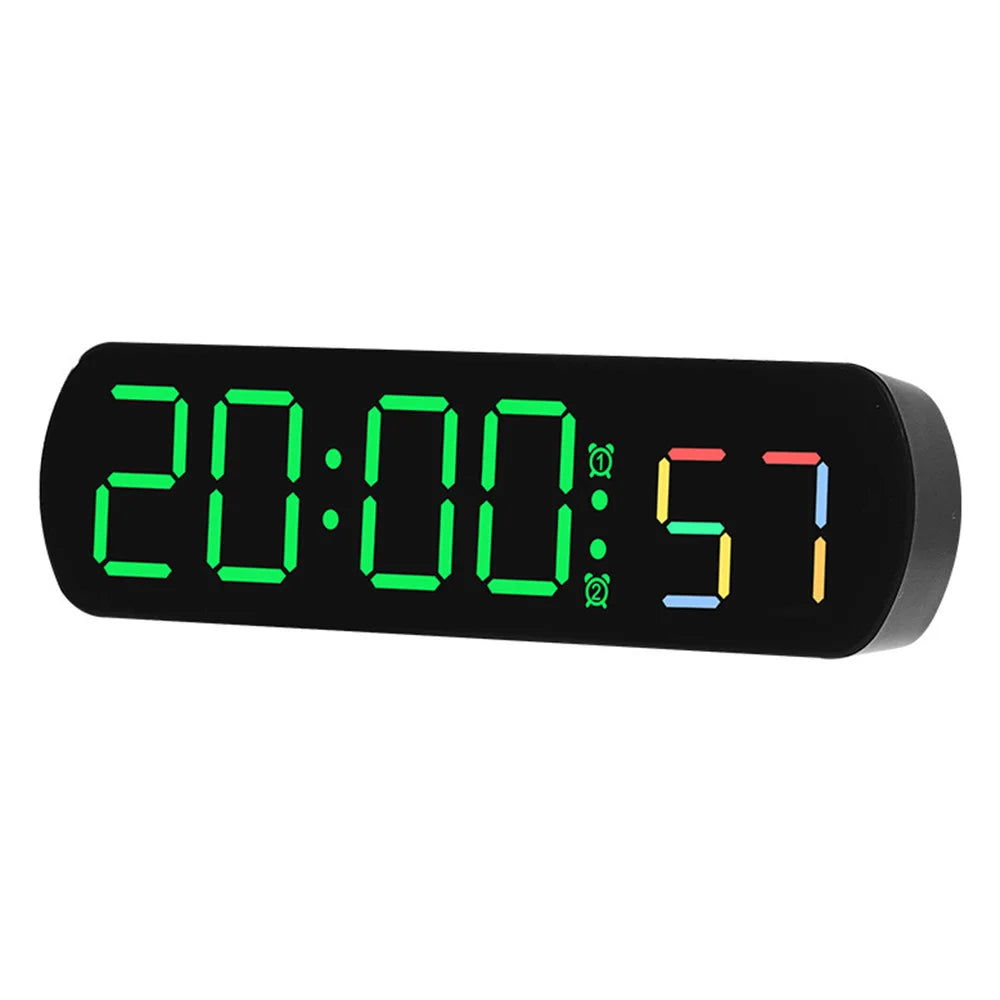 Horloge LED Digitale Moderne | Support Multimédia | Silencieuse