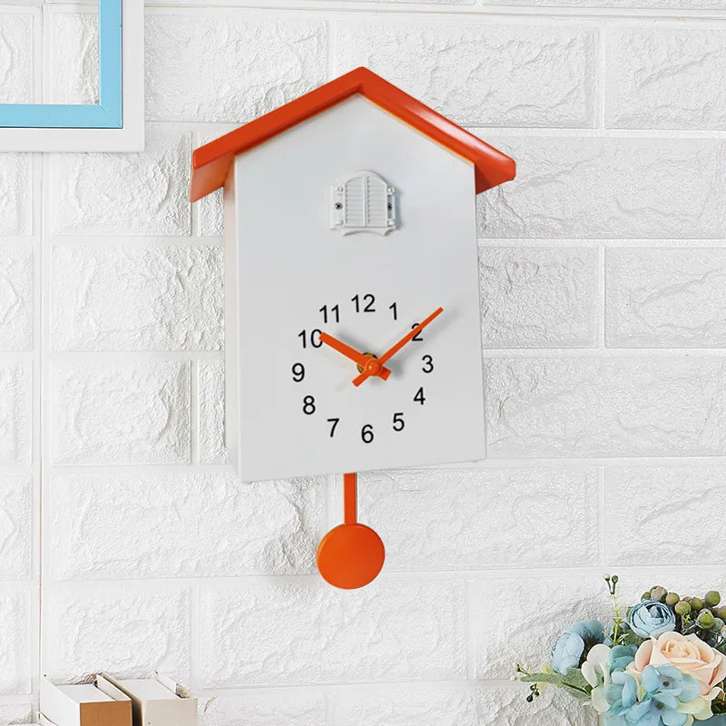 Horloge Coucou Moderne | Animation Magique Mode Nuit | Balancier