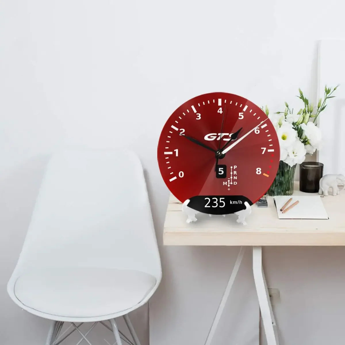 horloge murale Porsche 911 GTHorloge Murale Porsche 911 GTS | Design Compteur Vitesse | Décoration Automobile
