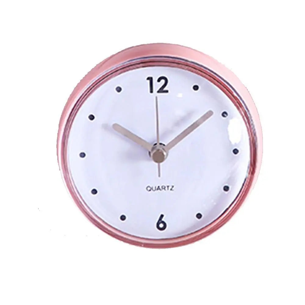 Mini Horloge Ventouse Étanche | Salle Bain Douche | Compact 7,5cm