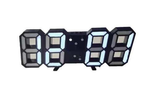 Horloge Numérique LED 3D | Affichage Moderne Épuré | Multifonction 23cm