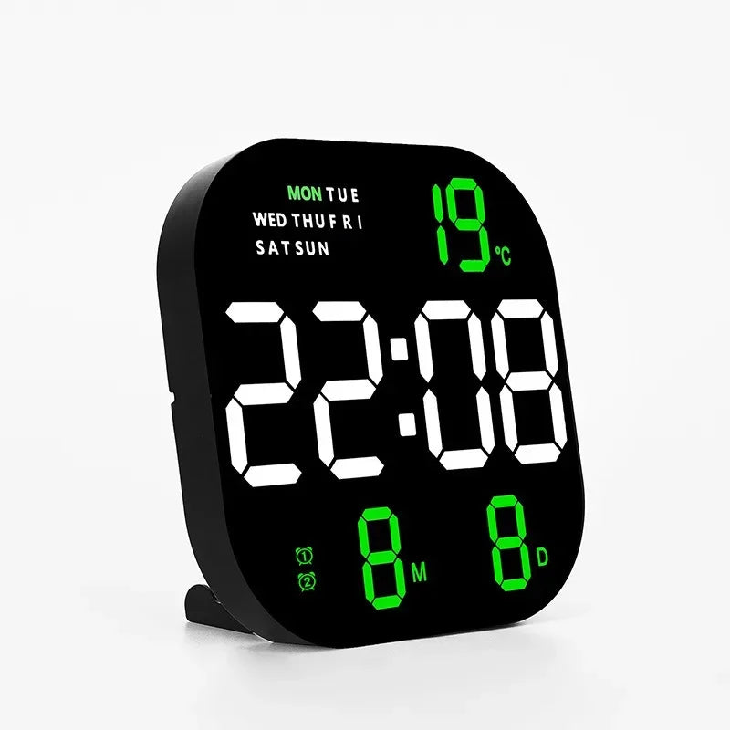 Horloge LED Digitale Multifonction | Température Date Heure | Moderne 22cm