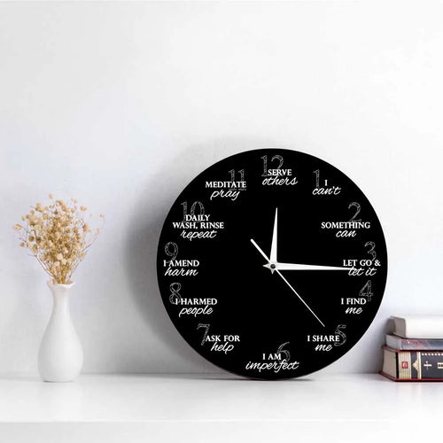 Horloge 12 Étapes Méditation | Développement Personnel | Silencieuse