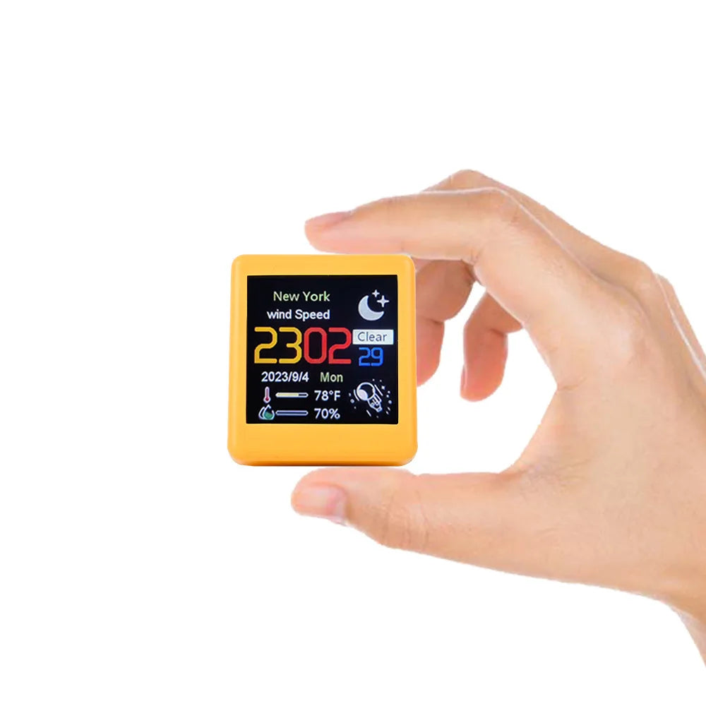 Horloge Station Météo WiFi | Temps Réel Connectée | Animations GIF