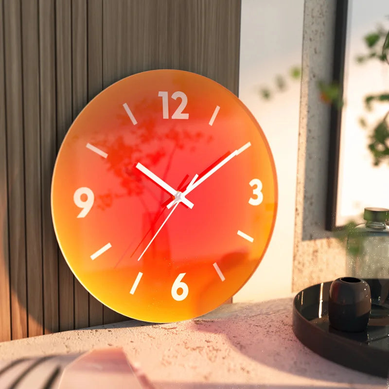 Horloge Sunset Dégradés | Coucher Soleil 30cm | Sans Perçage