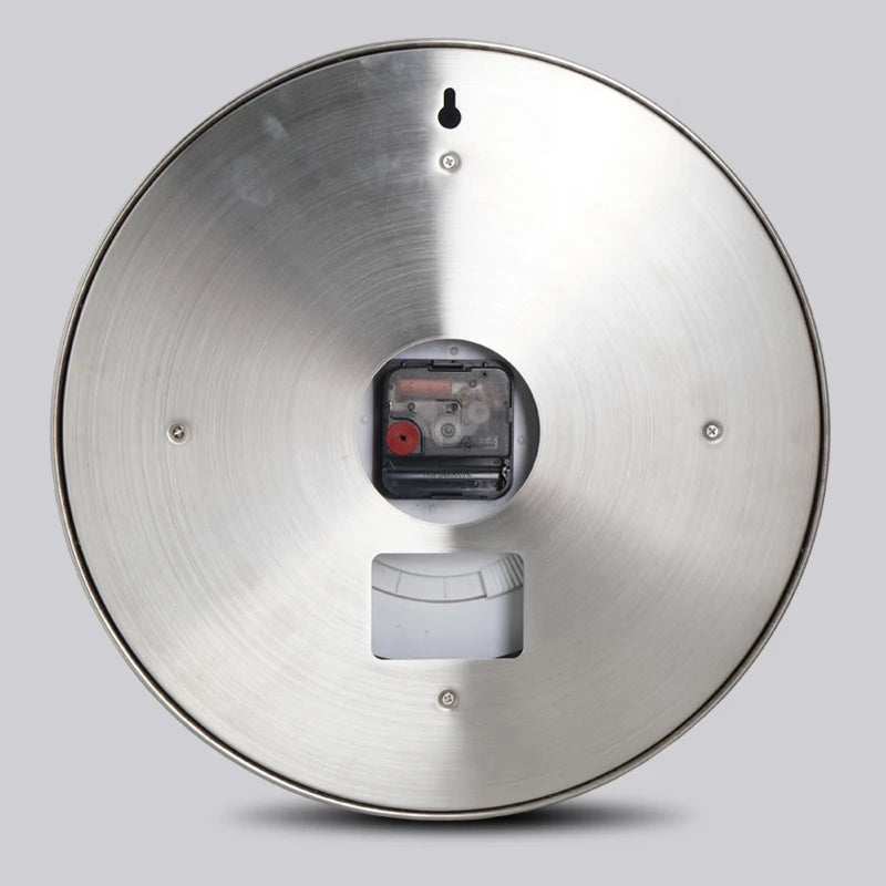 Horloge Murale Design Montre Luxe | Luminescente Silencieuse | Métal 34cm