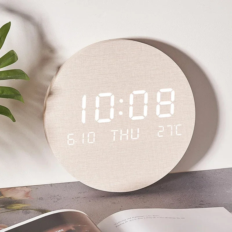 Horloge LED Multifonction | Batterie 8000mAh | Design Nordique