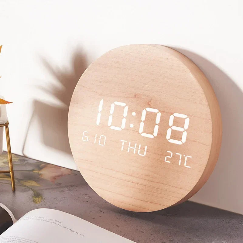 Horloge LED Multifonction | Batterie 8000mAh | Design Nordique