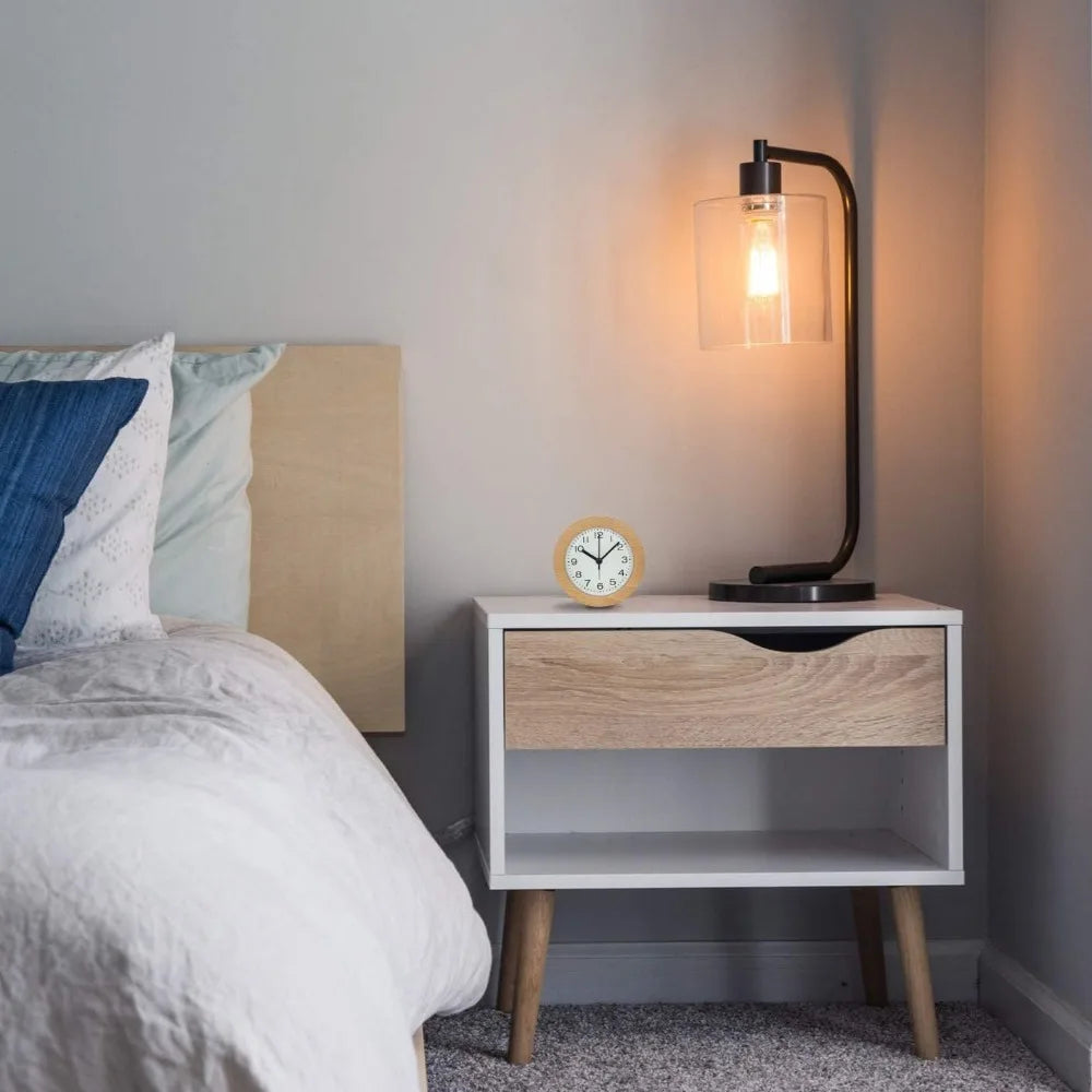 Mini Horloge Hêtre LED | Réveil Progressif Coréen | Silencieuse