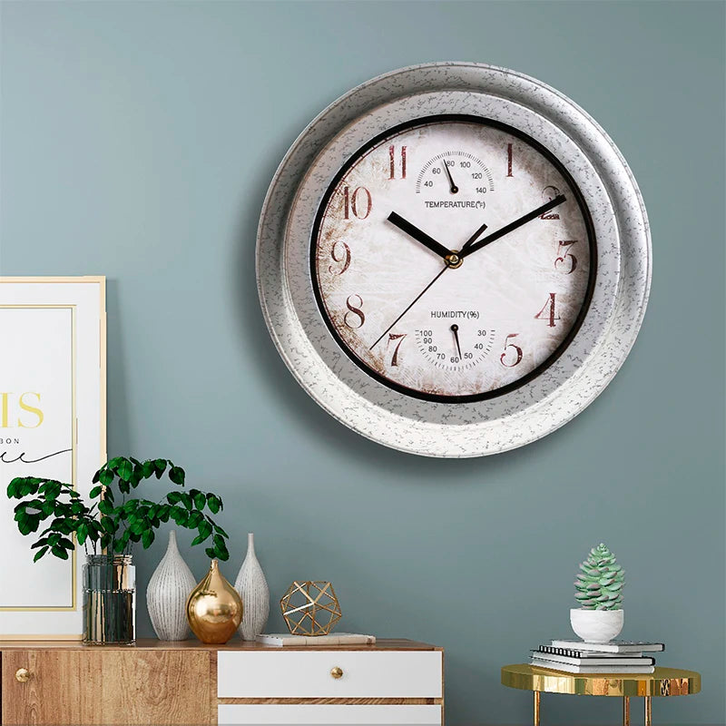 horloge murale avec température et humidité