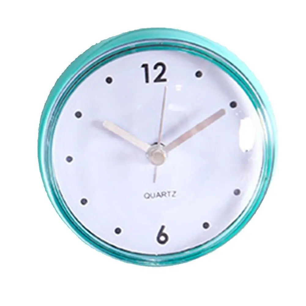 Mini Horloge Ventouse Étanche | Salle Bain Douche | Compact 7,5cm