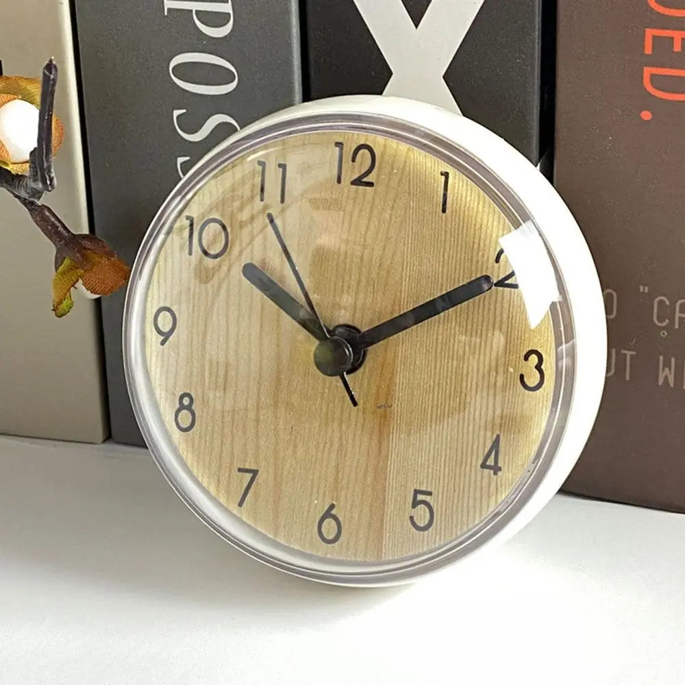 Mini Horloge Ventouse Étanche | Douche Anti-Buée | Kawaii