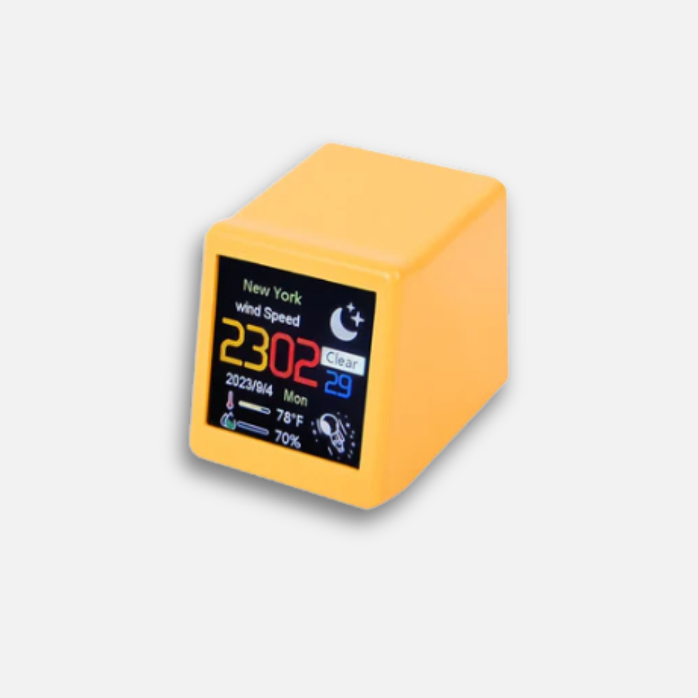 Horloge Station Météo WiFi | Temps Réel Connectée | Animations GIF