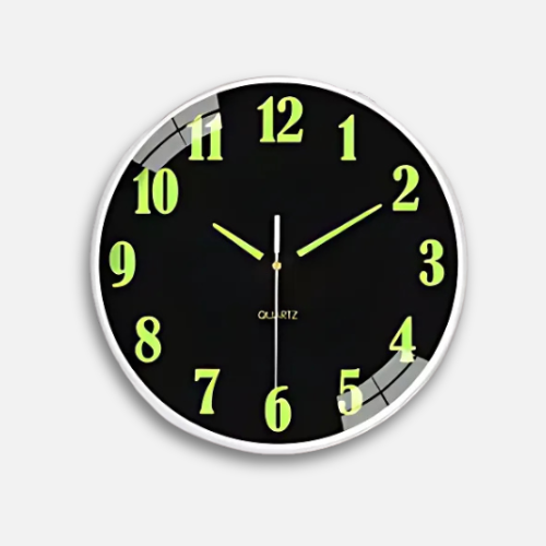 Horloge déco murale lumineuse silencieuse