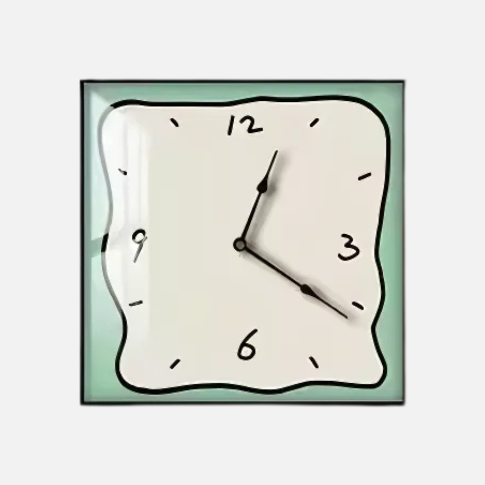Horloge Graffiti Cartoon | Style Viral Coréen | Effet Déformé
