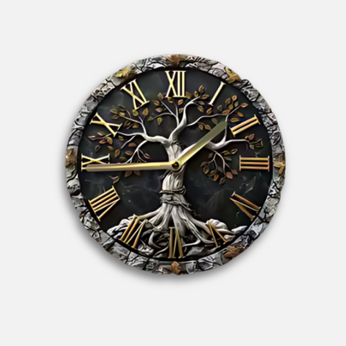 Horloge Arbre Vie DIY | Kit Création Relief 3D | Spirituelle