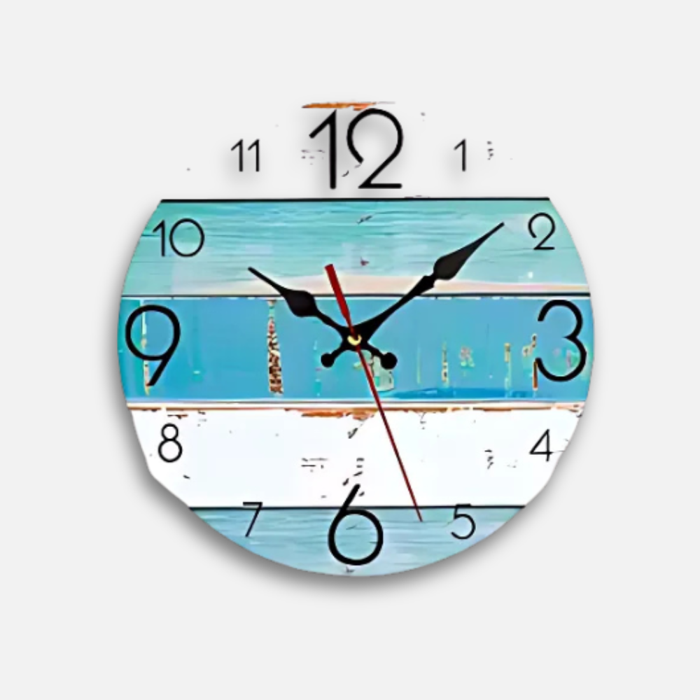 Horloge Bois Vintage | Grain Naturel Authentique | Silencieuse
