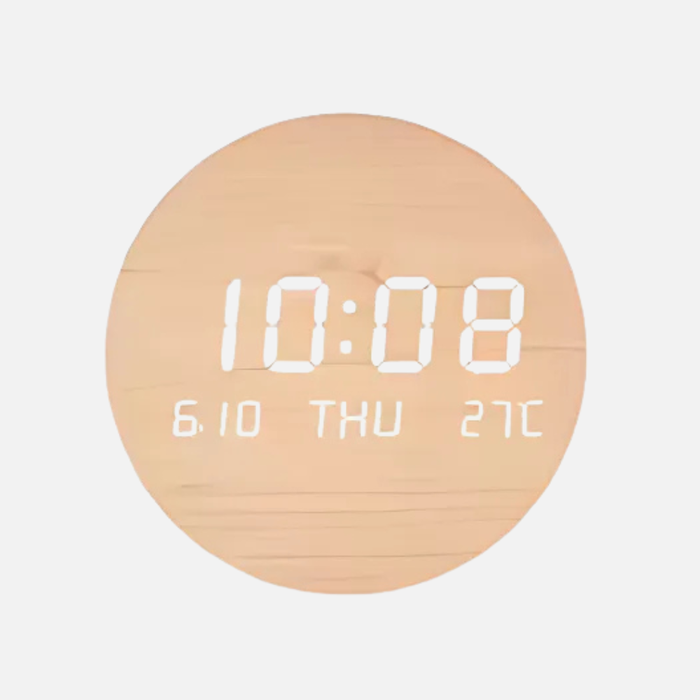 Horloge LED Multifonction | Batterie 8000mAh | Design Nordique