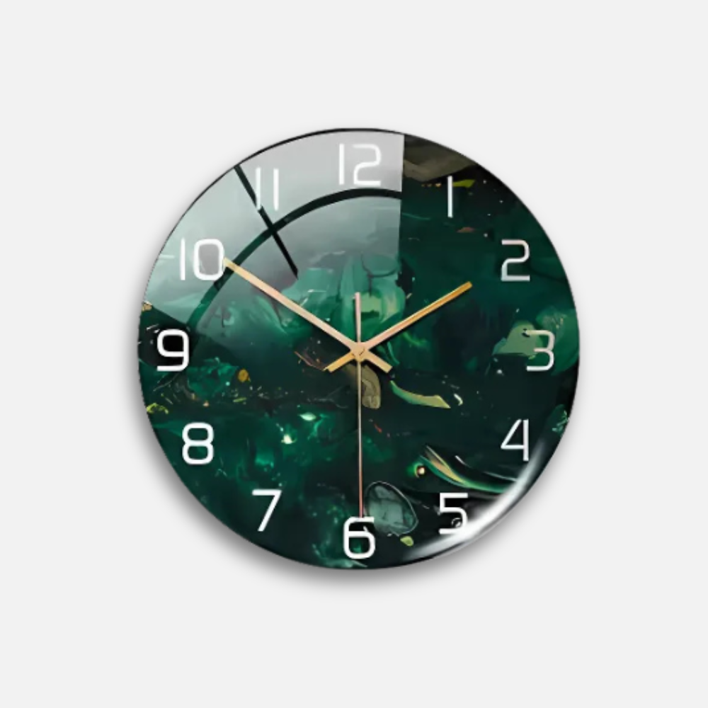 Horloge Marbre 3D Réaliste | Galerie Art Contemporain | Silencieuse