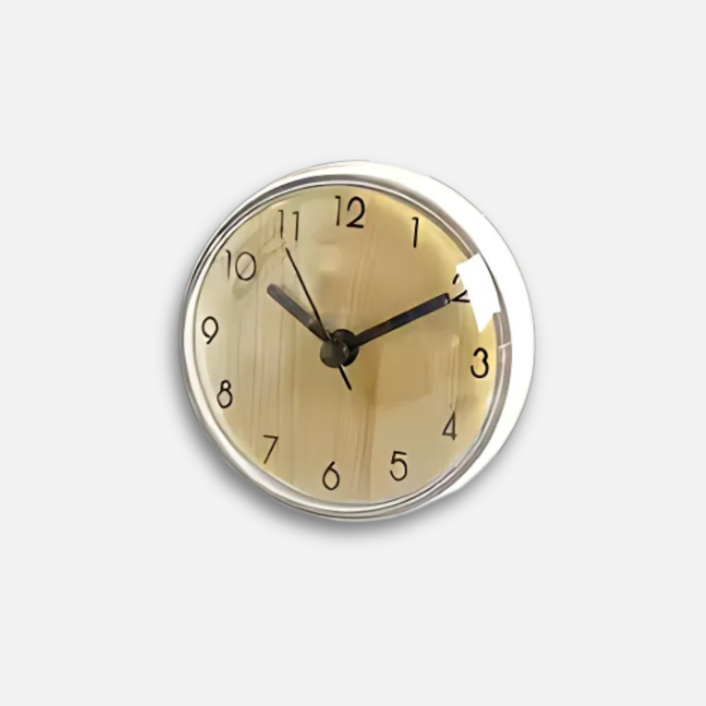 Mini Horloge Ventouse Étanche | Douche Anti-Buée | Kawaii